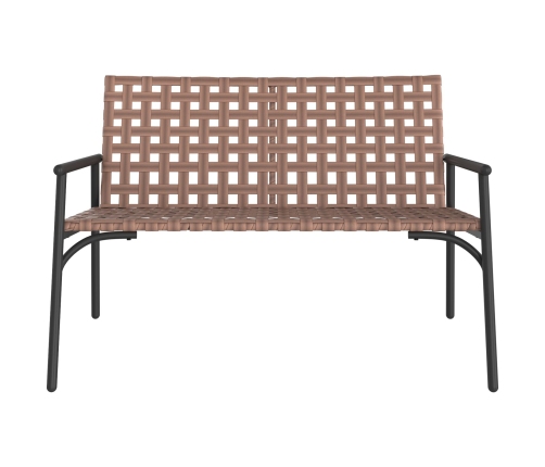 Dārza Sols Melns 113X79X75 Cm Polirotangpalma Vidaxl