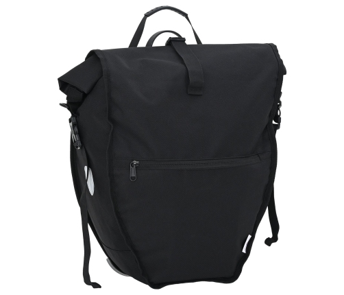 Velosipēda Soma Pārvadāšanas Ratiņiem 25 L Melna 32.5X17X57 Cm Vidaxl