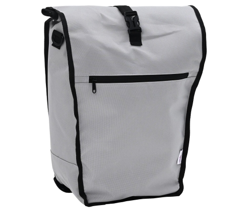 Velosipēdu Soma Pannier Plauktam 20 L Pelēka 34X16X59 Cm Vidaxl