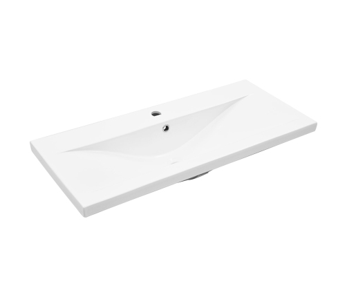 Vidaxl Izlietnes Skapītis Ar Iebūvētu Izlietni No Melnā Ozola Inženierijas Koka, Vidaxl Izlietnes Skapītis Melnā Ozola 90X38,5X45 Cm No Inženierijas Koka