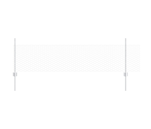 Vidaxl Žoga Kājas 5 Gabali U-Kanāls 60 Cm Cinkots Tērauds,  Sešstūra Žogs 0.5X10 M Cinkots Tērauds Vidaxl