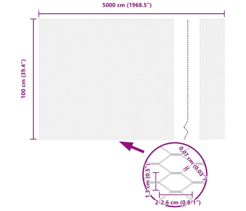 Vidaxl Žoga Stabi 11 Gab. U-Kanāls Zaļš 100 Cm Tērauds,  Sešstūra Žogs Zaļš 1X50 M Tērauds Vidaxl
