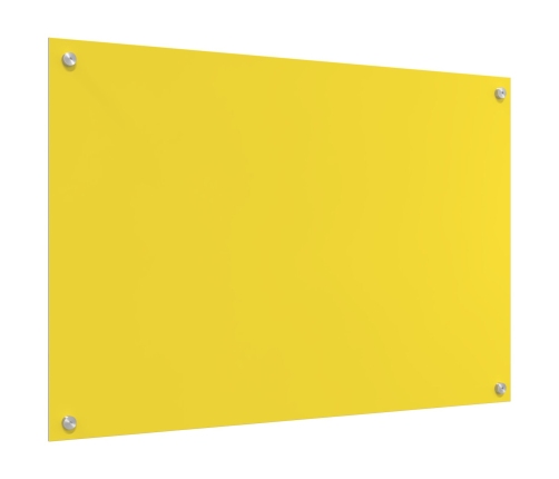 Virtuves Aizsargpanelis Dzeltens 90X60X0,6 Cm Rūdīts Stikls Vidaxl