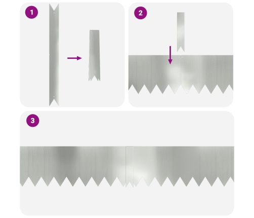 Zāliena Apmales 30 Gabali 100X0,5X20 Cm Galvanizēts Tērauds Vidaxl