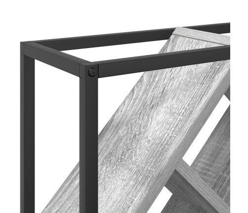 Vīna Plaukti Pelēks Sonoma Skaidu Plātne Mazs Taisnstūris Vidaxl