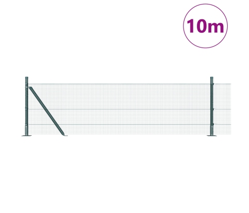 Žogu Stabiņu Komplekts  2 Daļas Zaļš Metāls, Pvc Pārklājums Vidaxl