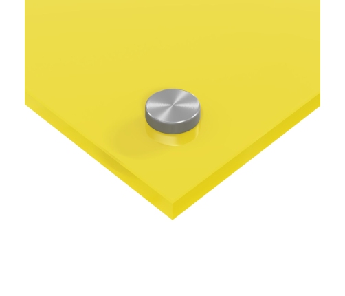 Virtuves Atpakaļgals Dzeltens 100X50X0,6 Cm Rūdīts Stikls Vidaxl