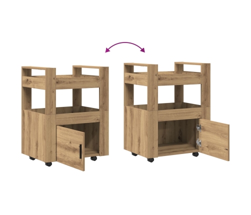 Virtuves Rati Artisan Oak 60X45X80 Cm Inženierijas Koks Vidaxl