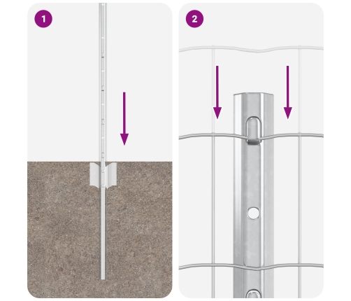 Vidaxl Eiro Žogs 2 Komplektā Galvanizēta Tērauda 25 X 0.4 M Izturīgs