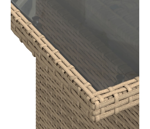 10 Gabalu Dārza Dīvānu Komplekts Ar Spilveniem Bēšs Poli Rotangpalma Vidaxl