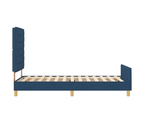 Zils Auduma Gultas Rāmis 100X200 Cm Vidaxl