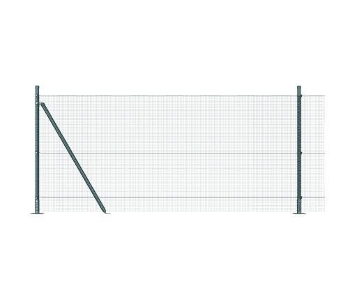 Žoga Stabiņu Komplekts 2 Gabali Zaļš Tērauds, Pvc 25 X 1 M Vidaxl