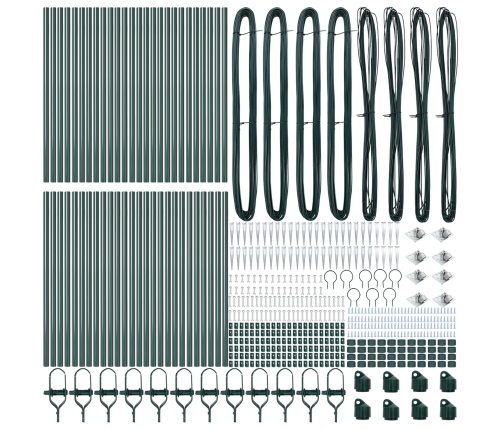 Žogu Stabi Ar Uzgaļiem 52 Gab. Ø32 Mm 100 Cm Cinkots Tērauds Vidaxl