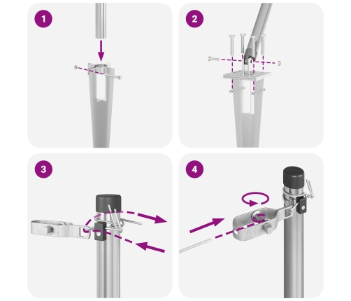 Žogu Stabi Ar Kātiņu 26 Gb Ø32 Mm 120 Cm Cinkots Tērauds Vidaxl