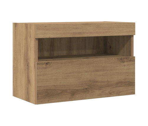 Tv Sienas Skapji Ar Led Apgaismojumu 2 Gabali Artisan Ozola 60X30X40 Cm Vidaxl