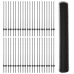 Vidaxl 22 Gab. U-Kanāla Stabi Pelēki 120 Cm Tērauds,  Sešstūra Žogs Pelēks 1.2X100 M Tērauds Vidaxl