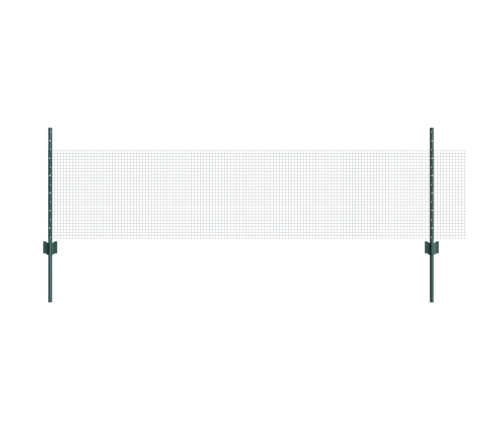 Vista Voljēra Žogu Komplekts 2 Gabalu Komplekts Zaļš Metāls Vidaxl