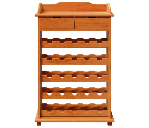 Vīna Statīvs 90X60X30 Cm Cietais Koks Priede Vidaxl