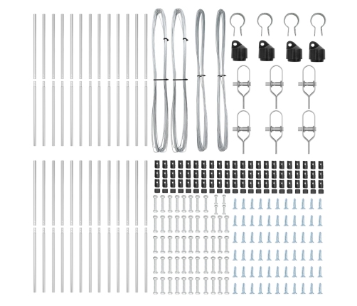 Žoga Stabi 26 Gab Dz Ø32 Mm 190 Cm Galvanizēts Tērauds Vidaxl