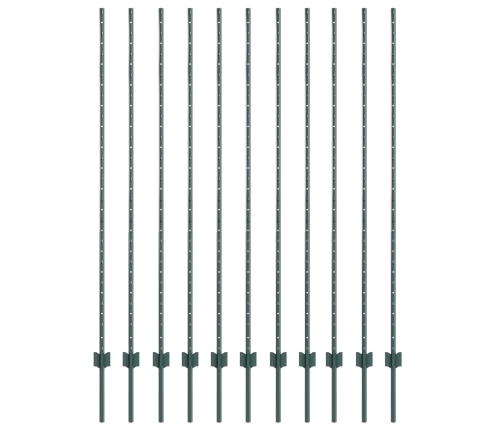 Žoga Stabi 11 Gab. U Formas Zaļš 150 Cm Tērauda Vidaxl