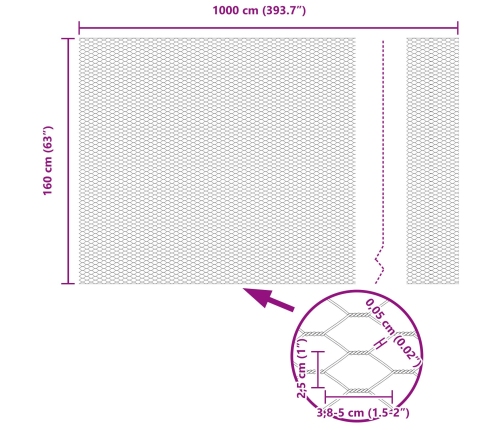 Vidaxl Žoga Stabi 10 Gab. U-Kanāls 160 Cm Galvanizēts Tērauds,  Sešstūra Žogs 1.6X10 M Galvanizēts Tērauds Vidaxl