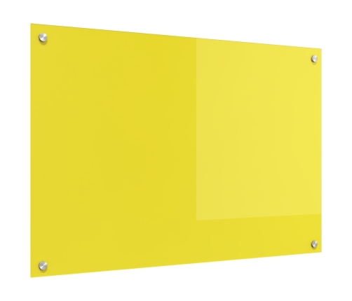 Virtuves Aizsargpanelis Dzeltens 90X60X0,6 Cm Rūdīts Stikls Vidaxl