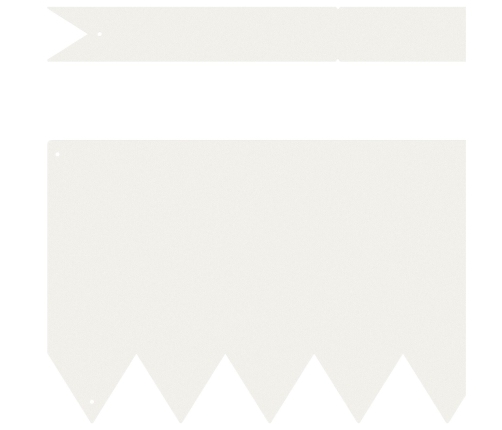 Zāliena Apmalītes 10 Gabali Baltas 100X0,5X20 Cm Tērauds Vidaxl