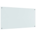 Virtuves Apdare Balta 120X60X0,6 Cm Temperēts Stikls Vidaxl