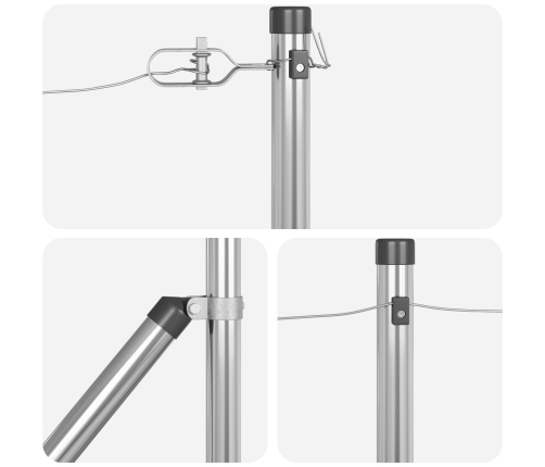 Žoga Stabi Ar Asmeni 52 Gb Ø32 Mm 80 Cm Cinkots Tērauds Vidaxl