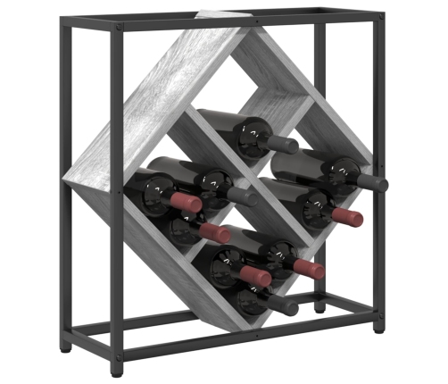 Vīna Plaukti Pelēks Sonoma Skaidu Plātne Mazs Taisnstūris Vidaxl