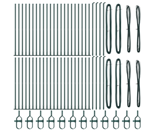 Žoga Stabi 104 Komplekts Zaļš Betonā 3.2 X 3.2 X 78.5 Cm Vidaxl