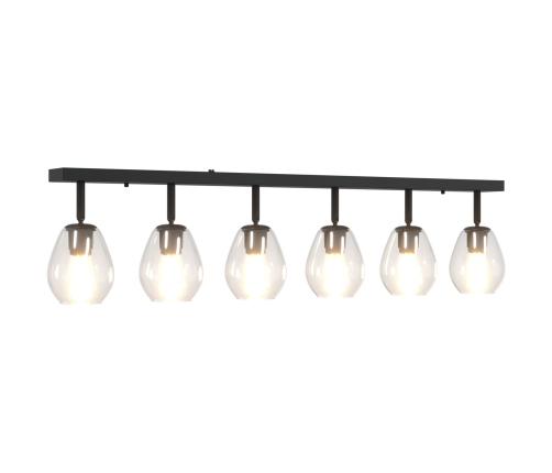 Griestu Lampas Ar Regulējamu Stikla Gaismas Ķermeni Antracīta E27 Vidaxl