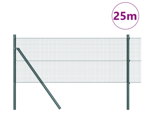 Žogu Stabu Komplekts 2 Gab. Zaļš Metāls 25 X 0.5 M Izturīgs Vidaxl