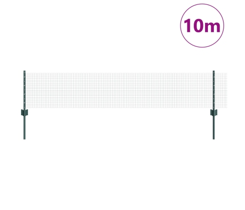 Savilktais Stieples Žogs Ar 5 U Veida Stabiem Zaļš 0.4X10 M Tērauds Vidaxl