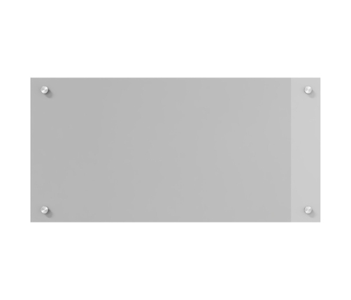 Virtuves Apgaismojums Gaiši Pelēks 80X40X0,6 Cm Rūdīts Stikls Vidaxl