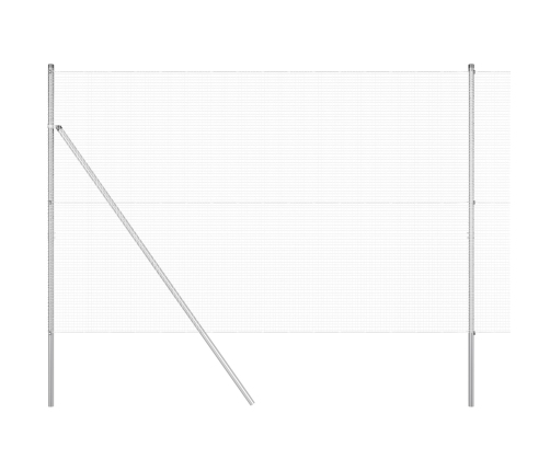 Savilkta Stieples Žogs Ar 7 Stabiem 1.6X10 M Galvanizēts Tērauds Vidaxl