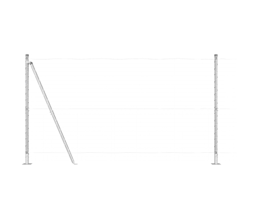 Žoga Stabi 52 Komplekts Cinkots Tērauds 3.2 X 3.2 X 68.5 Cm Vidaxl