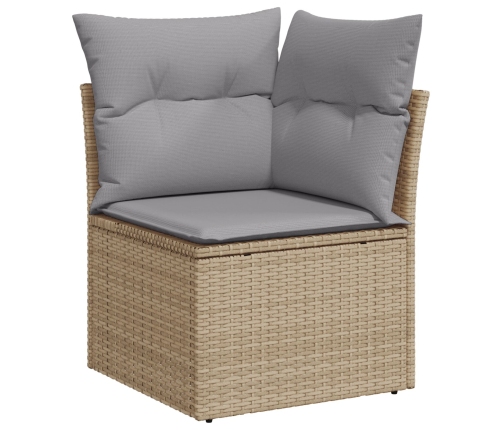 11 Daļu Dārza Dīvānu Komplekts Ar Spilveniem Melnā Poli Rotangpalmas Vidaxl