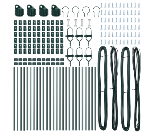 Žoga Stabi 26 Gab. Zaļi Ø32 Mm 120 Cm Cinkots Tērauds Vidaxl