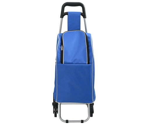 Iepirkumu Ratiņi Ar Kāpņu Kāpjamo Mehānismu, Zils 38 L Vidaxl