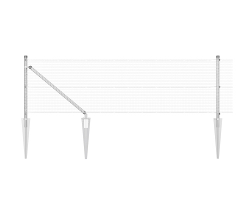 Žoga Stabu Komplekts 2 Gabali Cinkots Cinkots Tērauds Liels Vidaxl