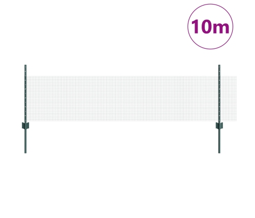 Vista Voljēra Žogu Komplekts 2 Gabalu Komplekts Zaļš Metāls Vidaxl