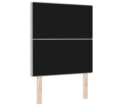 Vidaxl Gultas Galvgalis Kristāla Pogas Tuftēts Gaiši Pelēks 80 Cm Samts,  Gultas Galvgalis Kristāla Pogas Tuftēts Gaiši Pelēks 160 Cm Samts Vidaxl