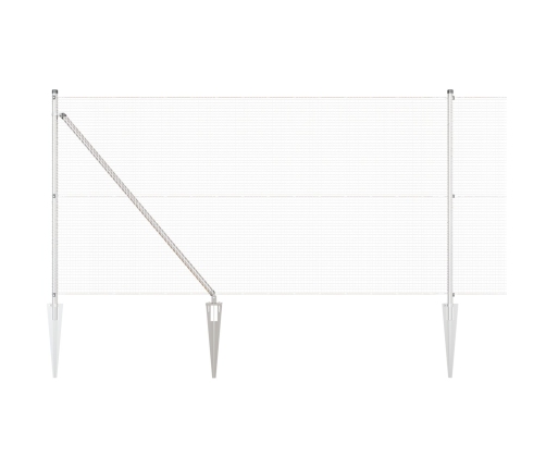 Žoga Stabu Komplekts 2 Gabali Cinkots Tērauds 10 X 1 M Vidaxl