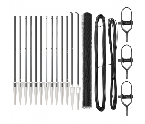 Žogu Komplekts 2 Gab. Pelēks Metāls 25 X 1.5 M Izturīgs Vidaxl