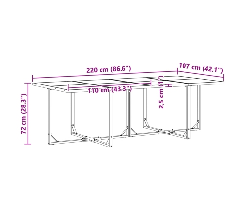 10 Daļu Dārza Galds Ar Spilveniem No Tērauda Un Tekstilēna Vidaxl