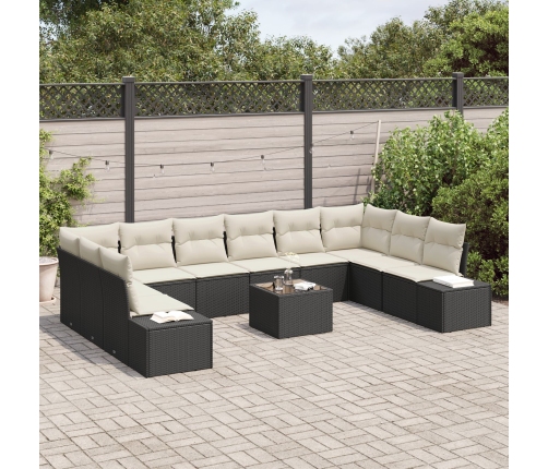 10 Daļu Dārza Dīvānu Komplekts Ar Spilveniem Brūnā Polietilēna Rotangpalmas Vidaxl