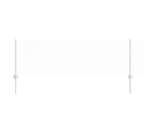 Vidaxl Žoga Stabi 11 Pcs U-Kanāls 60 Cm Cinkots Tērauds,  Sešstūra Žogs 0.6X100 M Cinkots Tērauds Vidaxl