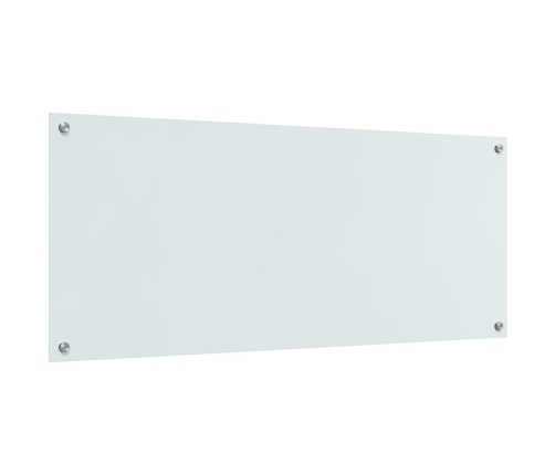 Virtuves Aizsargpanelis Balts 120X50X0,6 Cm Rūdīts Stikls Vidaxl