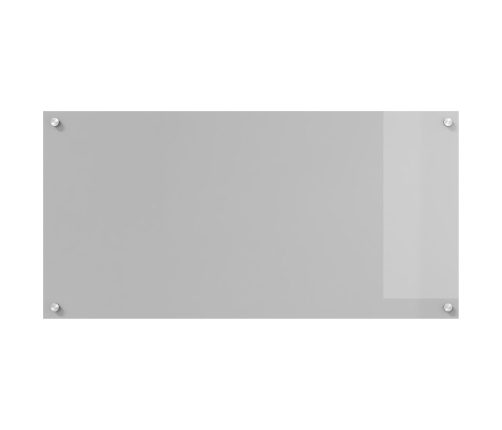 Virtuves Aizsargpaneļi Gaiši Pelēki 100X50X0,6 Cm Rūdīts Stikls Vidaxl